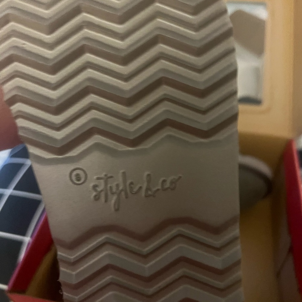 SOLD Style and company grey mid boots. New with box. - Picture 6 of 6